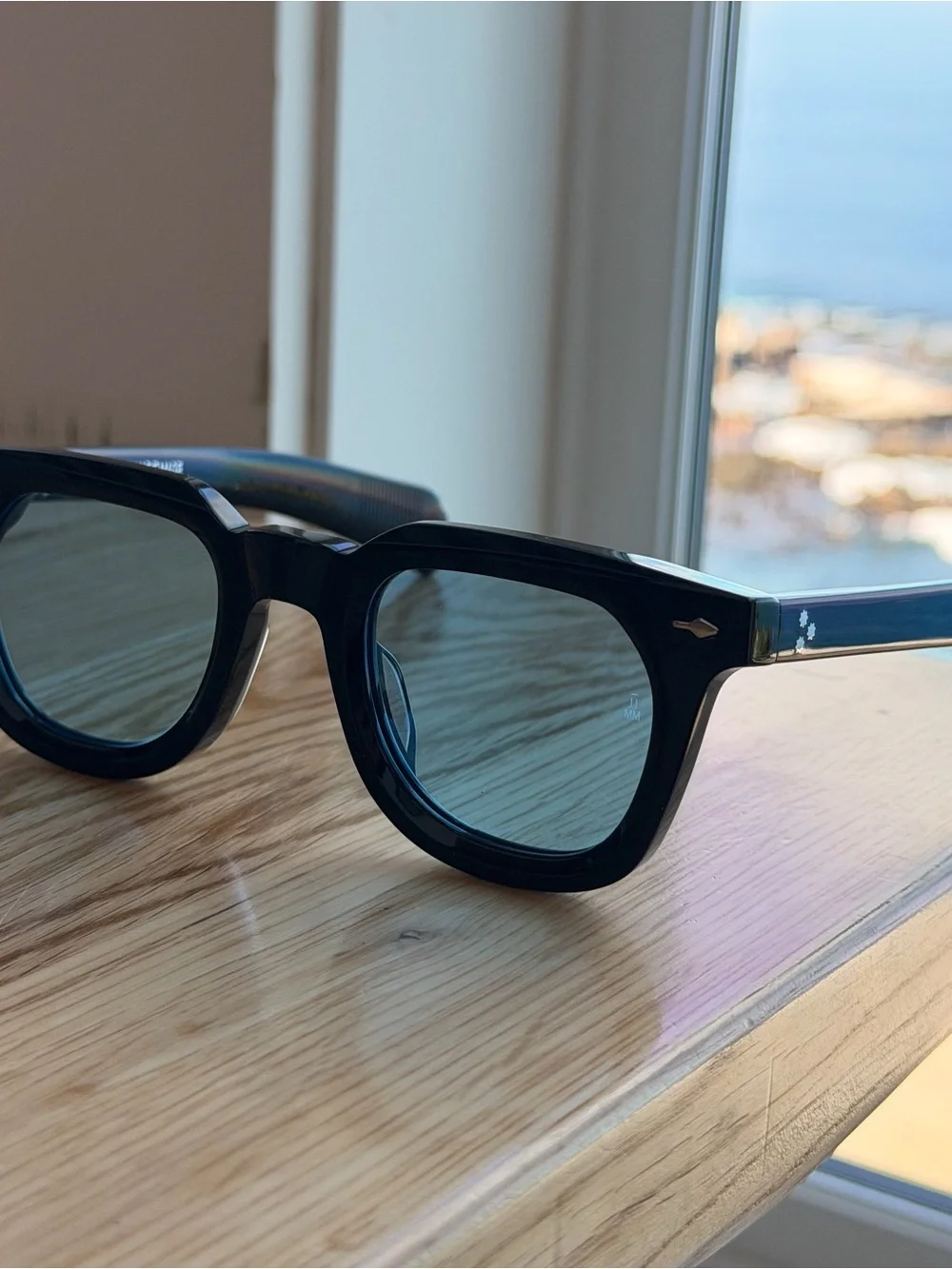 Vendome by Jacques Marie Mage – Black / Blue UV400 Lenses